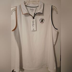Walter Hagen White Sleeveless Polo Shirt Size XXL